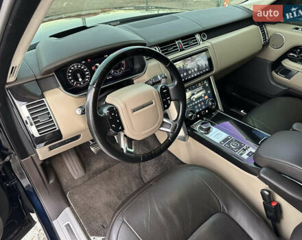 Синий Ленд Ровер Рендж Ровер, объемом двигателя 4.37 л и пробегом 104 тыс. км за 72000 $, фото 8 на Automoto.ua
