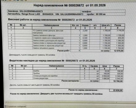 Синій Ленд Ровер Рендж Ровер, об'ємом двигуна 3 л та пробігом 62 тис. км за 85000 $, фото 6 на Automoto.ua