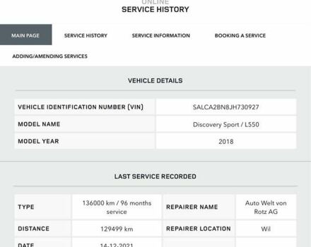 Белый Ленд Ровер Discovery Sport, объемом двигателя 2 л и пробегом 193 тыс. км за 18900 $, фото 59 на Automoto.ua