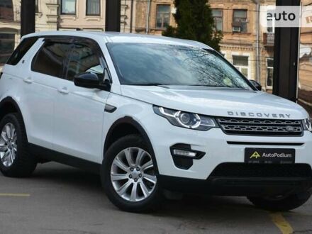 Белый Ленд Ровер Discovery Sport, объемом двигателя 2 л и пробегом 103 тыс. км за 24700 $, фото 1 на Automoto.ua