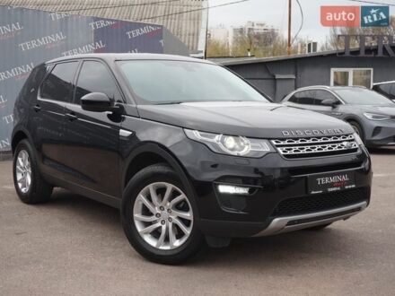 Черный Ленд Ровер Discovery Sport, объемом двигателя 2 л и пробегом 111 тыс. км за 23500 $, фото 1 на Automoto.ua