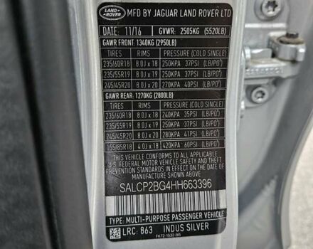 Сірий Ленд Ровер Discovery Sport, об'ємом двигуна 2 л та пробігом 69 тис. км за 18900 $, фото 24 на Automoto.ua