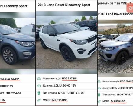 Синий Ленд Ровер Discovery Sport, объемом двигателя 2 л и пробегом 106 тыс. км за 22000 $, фото 18 на Automoto.ua