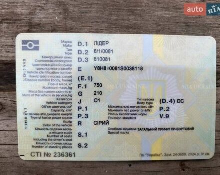 Сірий Лідер Легковой прицеп, об'ємом двигуна 0 л та пробігом 0 тис. км за 46000 $, фото 2 на Automoto.ua