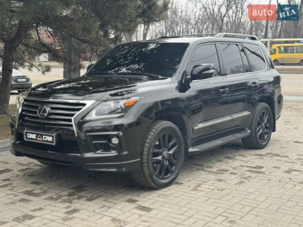 Черный Лексус ЛХ, объемом двигателя 5.7 л и пробегом 217 тыс. км за 44500 $, фото 1 на Automoto.ua