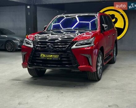 Красный Лексус ЛХ, объемом двигателя 5.7 л и пробегом 149 тыс. км за 74999 $, фото 2 на Automoto.ua