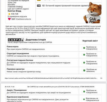 Белый Лексус РХ, объемом двигателя 3.5 л и пробегом 86 тыс. км за 21500 $, фото 5 на Automoto.ua