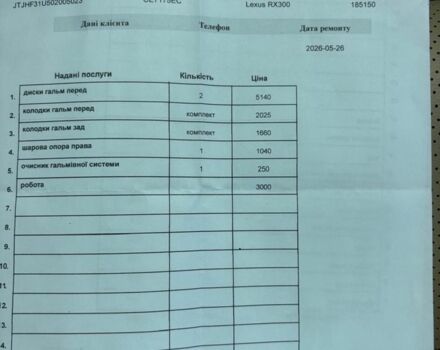 Сірий Лексус РХ, об'ємом двигуна 3 л та пробігом 190 тис. км за 7508 $, фото 13 на Automoto.ua