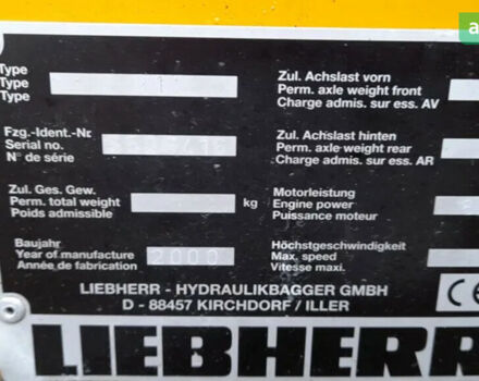 Либхерр 312, объемом двигателя 0 л и пробегом 0 тыс. км за 31901 $, фото 8 на Automoto.ua