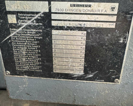 Либхерр LTM 1030, объемом двигателя 0 л и пробегом 54 тыс. км за 82560 $, фото 14 на Automoto.ua
