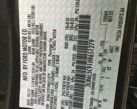 Серый Линкольн МКЗ, объемом двигателя 2 л и пробегом 156 тыс. км за 13200 $, фото 8 на Automoto.ua