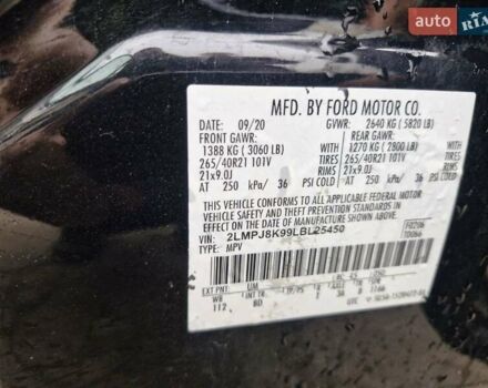 Черный Линкольн Nautilus, объемом двигателя 2 л и пробегом 70 тыс. км за 24999 $, фото 9 на Automoto.ua