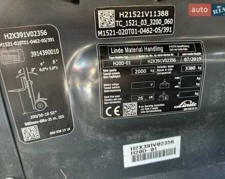 Лінде H 20D-01, об'ємом двигуна 0 л та пробігом 0 тис. км за 21813 $, фото 13 на Automoto.ua