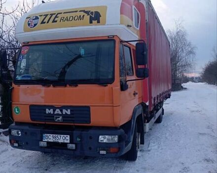 Оранжевый МАН 12.220, объемом двигателя 6.9 л и пробегом 740 тыс. км за 13900 $, фото 1 на Automoto.ua
