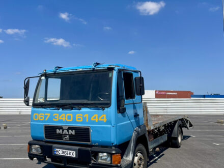Синий МАН 12.224, объемом двигателя 4.58 л и пробегом 300 тыс. км за 11000 $, фото 1 на Automoto.ua