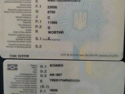 Желтый МАН 18.403, объемом двигателя 11.97 л и пробегом 250 тыс. км за 8499 $, фото 1 на Automoto.ua