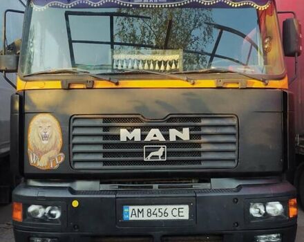 Желтый МАН 23.414, объемом двигателя 11.97 л и пробегом 720 тыс. км за 8200 $, фото 1 на Automoto.ua