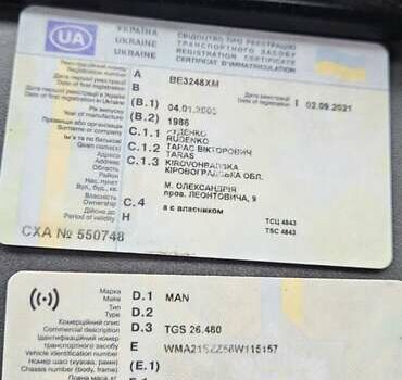 Синій МАН 26.480, об'ємом двигуна 0 л та пробігом 788 тис. км за 19000 $, фото 4 на Automoto.ua