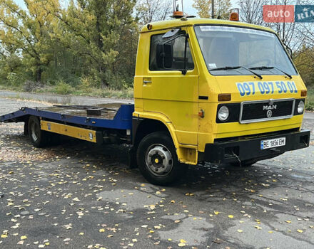 Желтый МАН 8.150 груз., объемом двигателя 5.6 л и пробегом 500 тыс. км за 10000 $, фото 2 на Automoto.ua