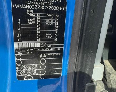 Синий МАН 8.180, объемом двигателя 4.58 л и пробегом 728 тыс. км за 21500 $, фото 9 на Automoto.ua