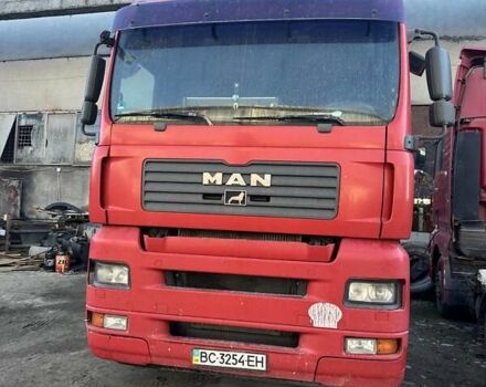 Красный МАН ТГА, объемом двигателя 10.52 л и пробегом 500 тыс. км за 7000 $, фото 1 на Automoto.ua