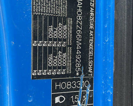 Синий МАН ТГА, объемом двигателя 10.5 л и пробегом 208 тыс. км за 14500 $, фото 48 на Automoto.ua