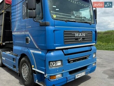 Синий МАН ТГА, объемом двигателя 11.97 л и пробегом 393 тыс. км за 6500 $, фото 1 на Automoto.ua