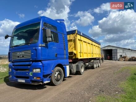 Синий МАН ТГА, объемом двигателя 10.5 л и пробегом 909 тыс. км за 18000 $, фото 1 на Automoto.ua