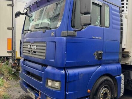 Синий МАН ТГА, объемом двигателя 12.82 л и пробегом 800 тыс. км за 8500 $, фото 1 на Automoto.ua