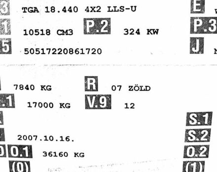 Зелений МАН TGA, об'ємом двигуна 10.5 л та пробігом 1 тис. км за 10650 $, фото 70 на Automoto.ua