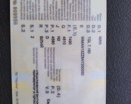 Белый МАН ТГЛ, объемом двигателя 4.58 л и пробегом 600 тыс. км за 28000 $, фото 19 на Automoto.ua