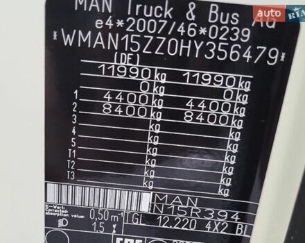Білий МАН TGL, об'ємом двигуна 4.58 л та пробігом 815 тис. км за 42000 $, фото 18 на Automoto.ua