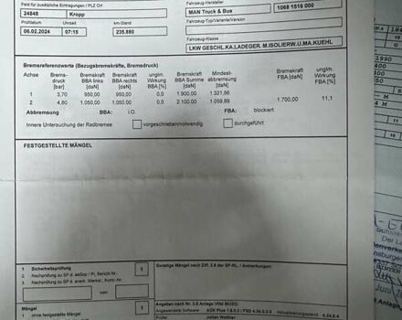 Белый МАН ТГЛ, объемом двигателя 6.8 л и пробегом 265 тыс. км за 45800 $, фото 39 на Automoto.ua