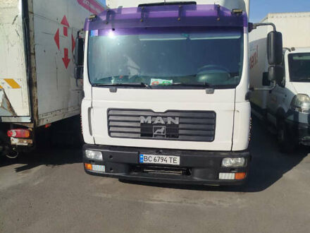 Белый МАН ТГЛ, объемом двигателя 4.58 л и пробегом 470 тыс. км за 14000 $, фото 1 на Automoto.ua
