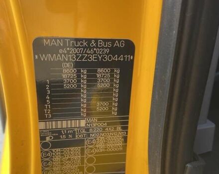 Желтый МАН ТГЛ, объемом двигателя 4.58 л и пробегом 910 тыс. км за 33000 $, фото 20 на Automoto.ua