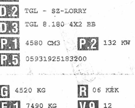 Синий МАН ТГЛ, объемом двигателя 4.6 л и пробегом 670 тыс. км за 21999 $, фото 89 на Automoto.ua