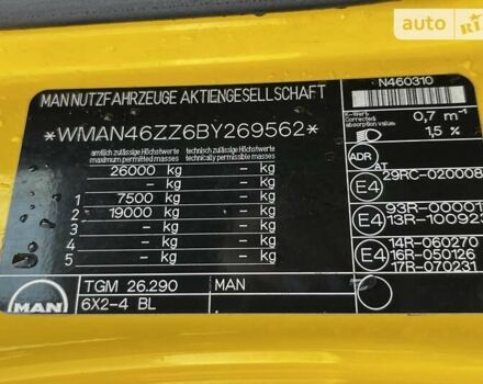 Жовтий МАН TGM, об'ємом двигуна 6.87 л та пробігом 229 тис. км за 64585 $, фото 13 на Automoto.ua