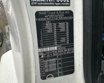Білий МАН TGS, об'ємом двигуна 10.52 л та пробігом 893 тис. км за 19000 $, фото 11 на Automoto.ua