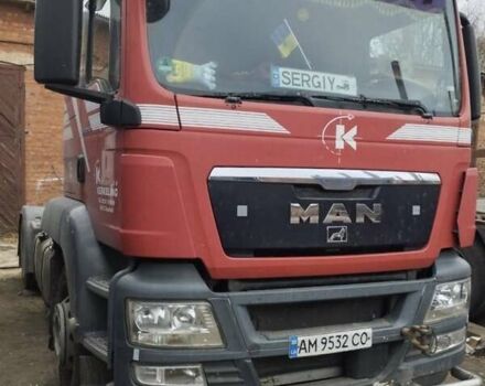 Красный МАН ТГС, объемом двигателя 10.52 л и пробегом 393 тыс. км за 10500 $, фото 1 на Automoto.ua