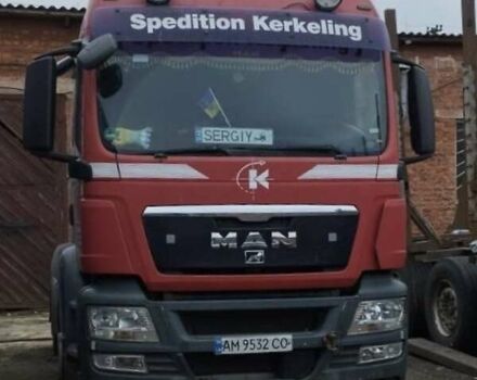 Красный МАН ТГС, объемом двигателя 10.52 л и пробегом 393 тыс. км за 10500 $, фото 3 на Automoto.ua