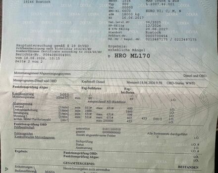Білий МАН ТГКС, об'ємом двигуна 12.42 л та пробігом 690 тис. км за 25900 $, фото 31 на Automoto.ua