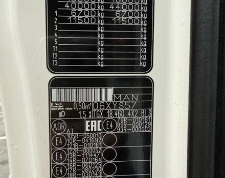 Белый МАН ТГКС, объемом двигателя 12.42 л и пробегом 760 тыс. км за 29800 $, фото 14 на Automoto.ua