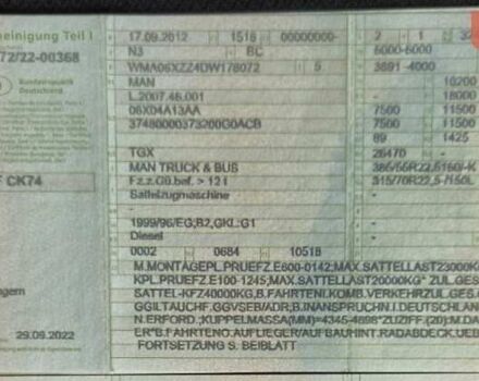 Красный МАН ТГКС, объемом двигателя 10.52 л и пробегом 960 тыс. км за 22900 $, фото 36 на Automoto.ua