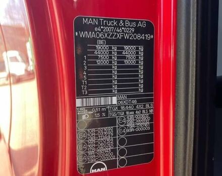 Красный МАН ТГКС, объемом двигателя 10.5 л и пробегом 870 тыс. км за 24500 $, фото 11 на Automoto.ua