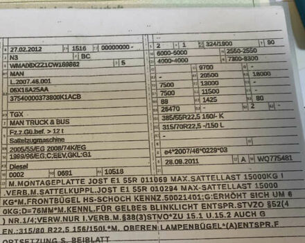 МАН ТГКС, объемом двигателя 0 л и пробегом 815 тыс. км за 27623 $, фото 9 на Automoto.ua