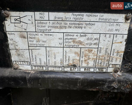 Белый МАЗ 6422, объемом двигателя 14.8 л и пробегом 50 тыс. км за 8000 $, фото 10 на Automoto.ua