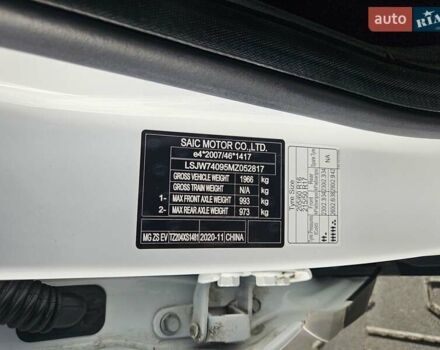 Белый МГ ZS EV, объемом двигателя 0 л и пробегом 62 тыс. км за 13700 $, фото 26 на Automoto.ua