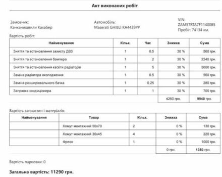 Коричневый Мазерати Гибли, объемом двигателя 3 л и пробегом 74 тыс. км за 24500 $, фото 34 на Automoto.ua
