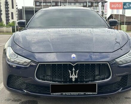 Синій Мазераті Ghibli, об'ємом двигуна 2.99 л та пробігом 149 тис. км за 21500 $, фото 1 на Automoto.ua