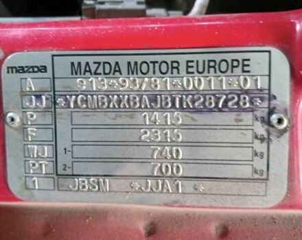Красный Мазда 121, объемом двигателя 1.3 л и пробегом 300 тыс. км за 1500 $, фото 3 на Automoto.ua